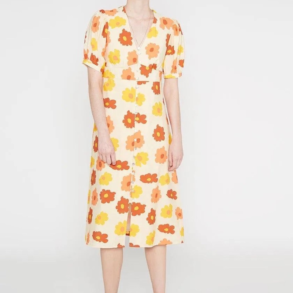 Wild Pony, Button Down Midi Dress // XL